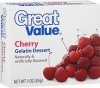 Great Value gelatin dessert cherry Calories