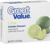 Great Value gelatin dessert lime Calories