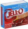 Jell-o gelatin dessert low calorie, sugar free, strawberry flavor Calories