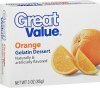 Great Value gelatin dessert orange Calories