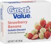 Great Value gelatin dessert strawberry banana Calories