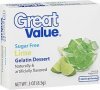 Great Value gelatin dessert sugar free lime Calories