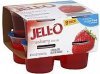 Jell-o gelatin snacks low calorie, strawberry Calories