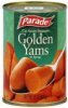 Parade golden yams in syrup Calories