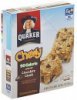 Quaker granola bars 90 calorie, low fat, chocolate chunk Calories