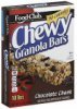 Food Club granola bars chewy, chocolate chunk Calories