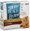 South Beach Living granola bars sweet nut creations, nut medley Calories