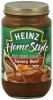 Heinz gravy fat free, savory beef Calories