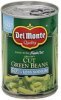 Del Monte green beans cut, blue lake, 50% less sodium Calories