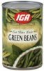 IGA green beans cut blue lake Calories