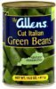 Allens green beans cut italian Calories