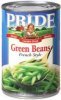 Pride green beans french style Calories