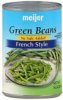 Meijer green beans no salt added, french style Calories