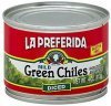 La Preferida green chiles diced, mild Calories