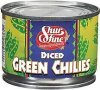 ShurFine green chilies diced Calories