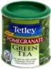 Tetley green tea pomegranate Calories