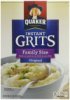 Quaker grits instant original family size Calories