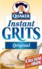 Quaker grits instant, original Calories