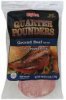 Hy-Vee ground beef patties quarter pounders, 80/20 Calories