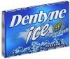 Dentyne gum sugarless, peppermint Calories
