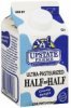 Upstate Farms half and half ultra-pasteurized Calories