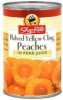 ShopRite halved yellow cling peaches in pear juice Calories