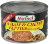 Hormel ham & cheese patties Calories