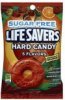 Lifesavers hard candy sugar free, 5 flavors Calories