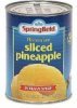 Springfield hawaiian sliced pineapple in heavy syrup Calories