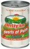 Intiyan hearts of palm whole Calories