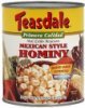 Teasdale hominy mexican style Calories