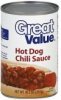 Great Value hot dog chili sauce Calories