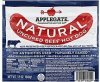 Applegate hot dogs uncured beef, natural Calories