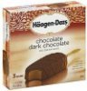 Haagen Dazs ice cream bars chocolate, dark chocolate Calories