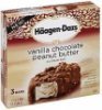 Haagen Dazs ice cream bars vanilla chocolate peanut butter Calories