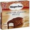 Haagen Dazs ice cream bars vanilla milk chocolate almond Calories