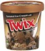 Twix ice cream caramel with  cookie bars Calories