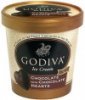 Godiva ice cream, chocolate with chocolate hearts Calories