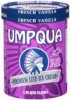 Umpqua ice cream french vanilla Calories
