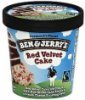 Ben & Jerrys ice cream red velvet cake Calories