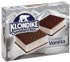 Klondike ice cream sandwiches classic vanilla Calories