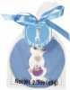 Boston Warehouse Cookies iced sugar cookie decorated with blue frosting white rabbit butterfly easter egg flower Calories