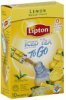 Lipton iced tea mix natural lemon flavor Calories