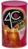 4C iced tea mix natural raspberry flavor Calories