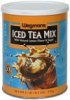 Wegmans iced tea mix with natural lemon flavor & sugar Calories