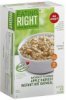 Eating Right instant hot oatmeal naturally flavored, apple harvest Calories