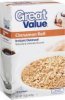 Great Value instant oatmeal cinnamon roll Calories
