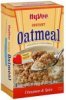 Hy-Vee instant oatmeal cinnamon & spice Calories