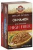 Raleys Fine Foods instant oatmeal high fiber, cinnamon Calories