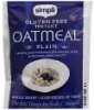 Simpli instant oatmeal plain Calories
